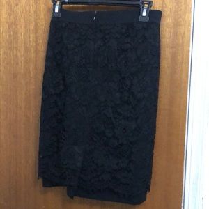 As Is Black lace skirt